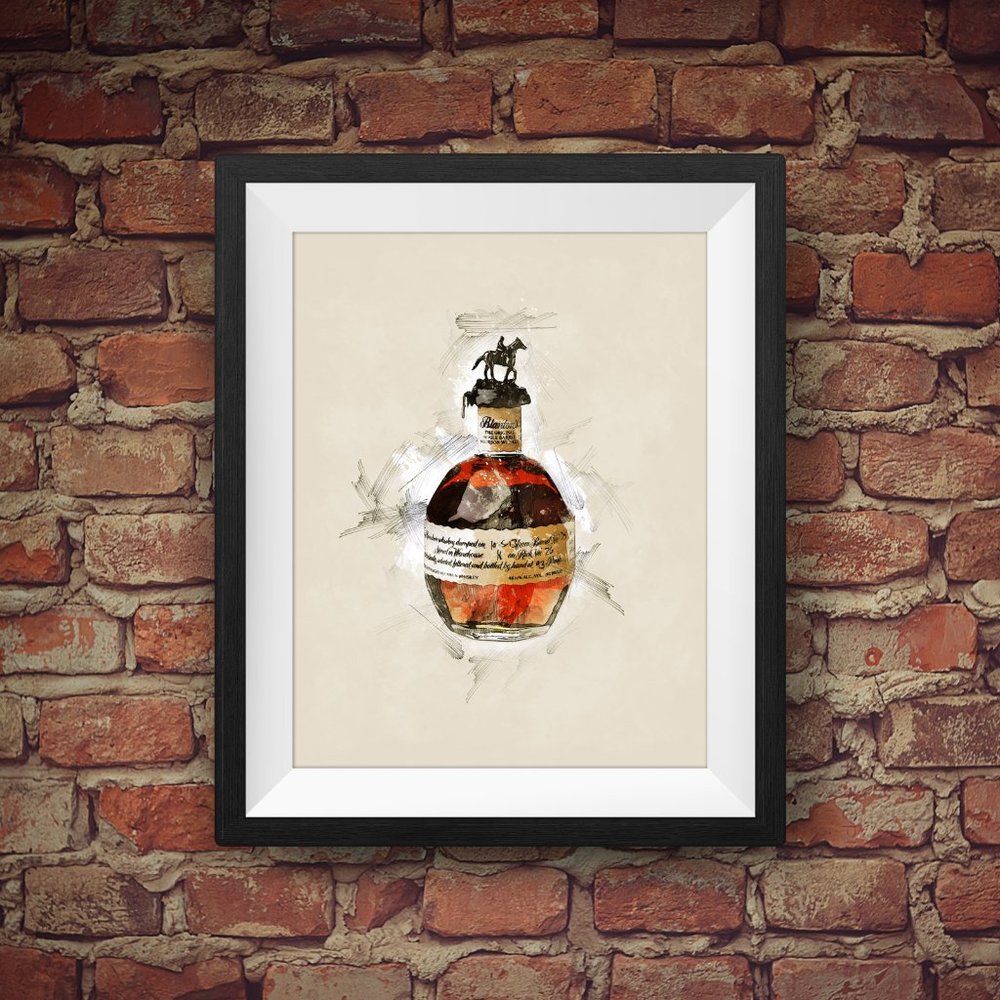 Blanton's Reserve Bourbon Whiskey - Original Wall Art Decor